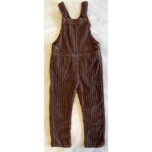 Toddler size 3-4 years Zara brown corduroy overalls